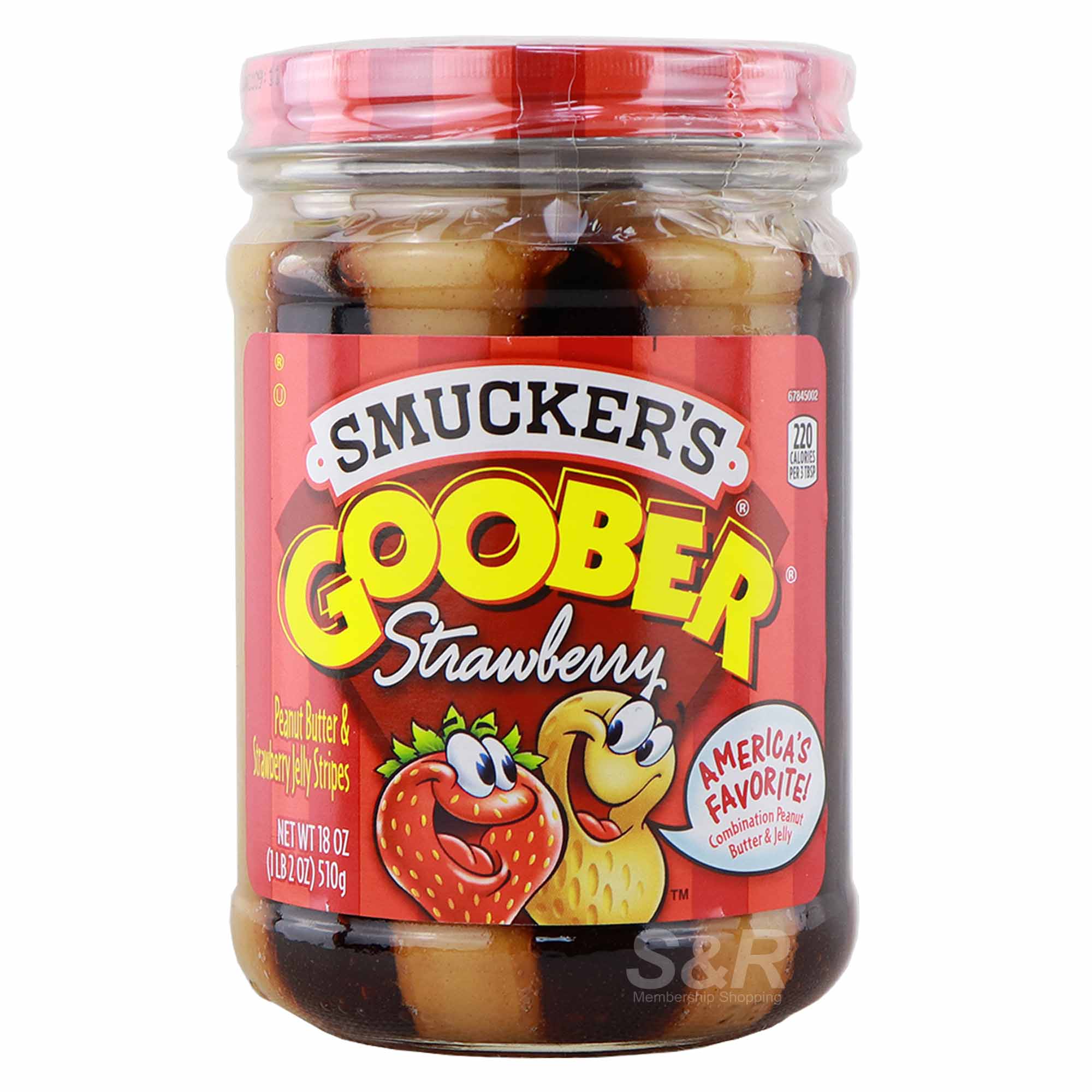 Smucker’s Goober Strawberry Peanut Butter 510g